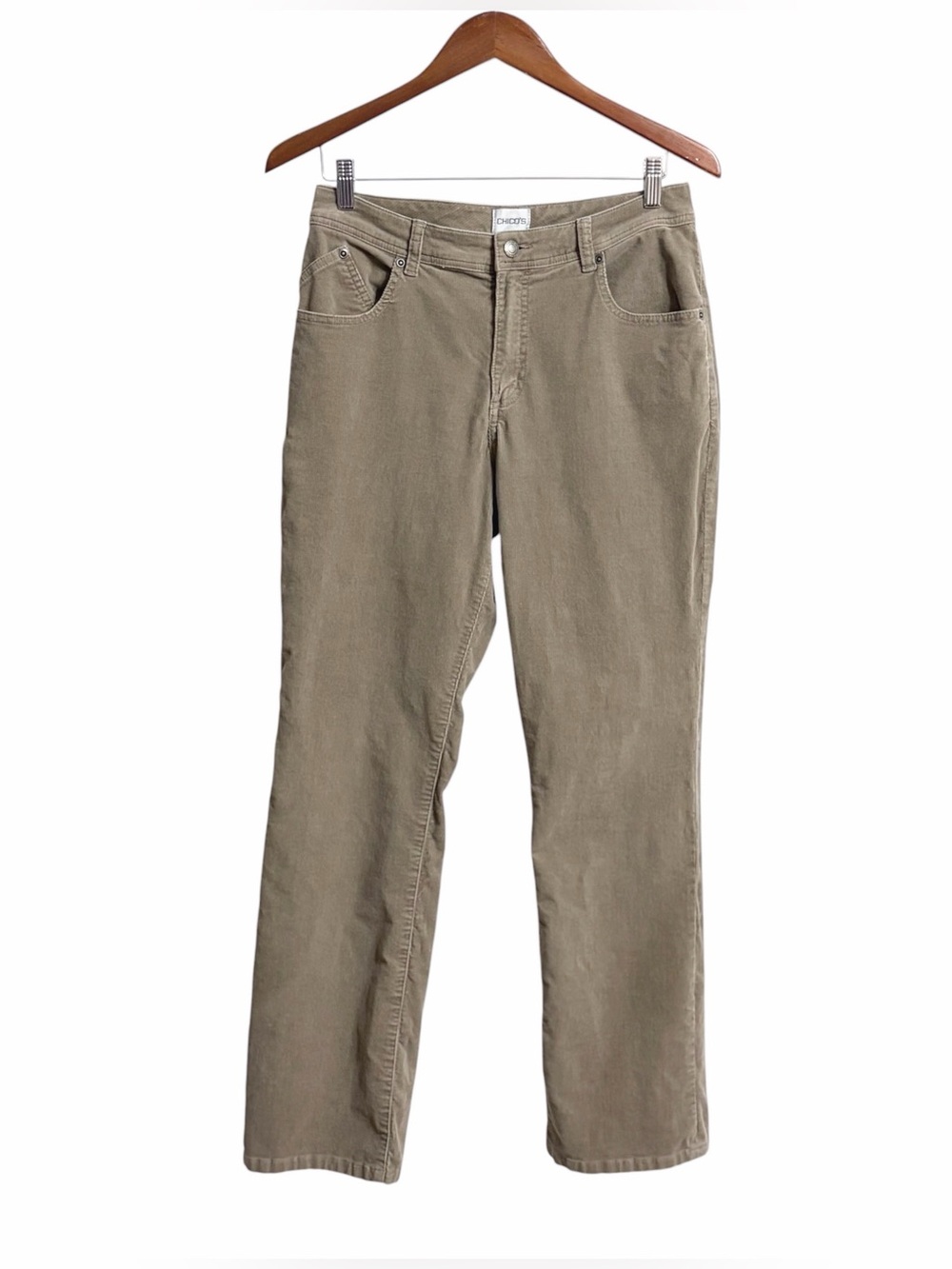 Chico’s Vintage Corduroy Cabincore Heritage Pants Womens 4 Preppy Minimalist